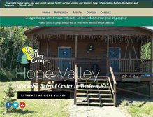 Tablet Screenshot of hopevalleycamp.com